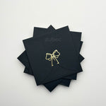 Semi Circle Envelope With Foil Bow (set of 5)