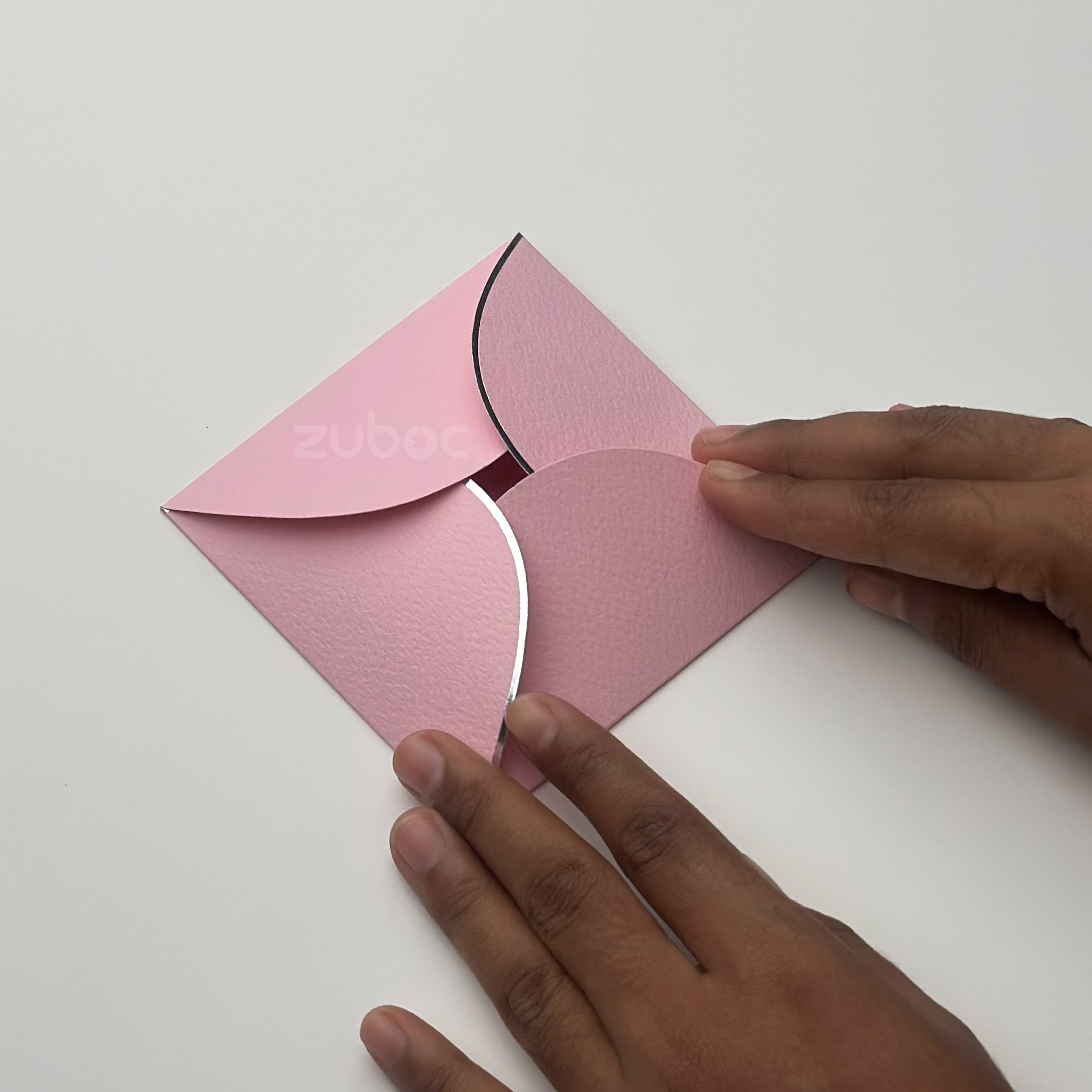 Semi Circle Envelope With Foil (line) ( Set of 5)