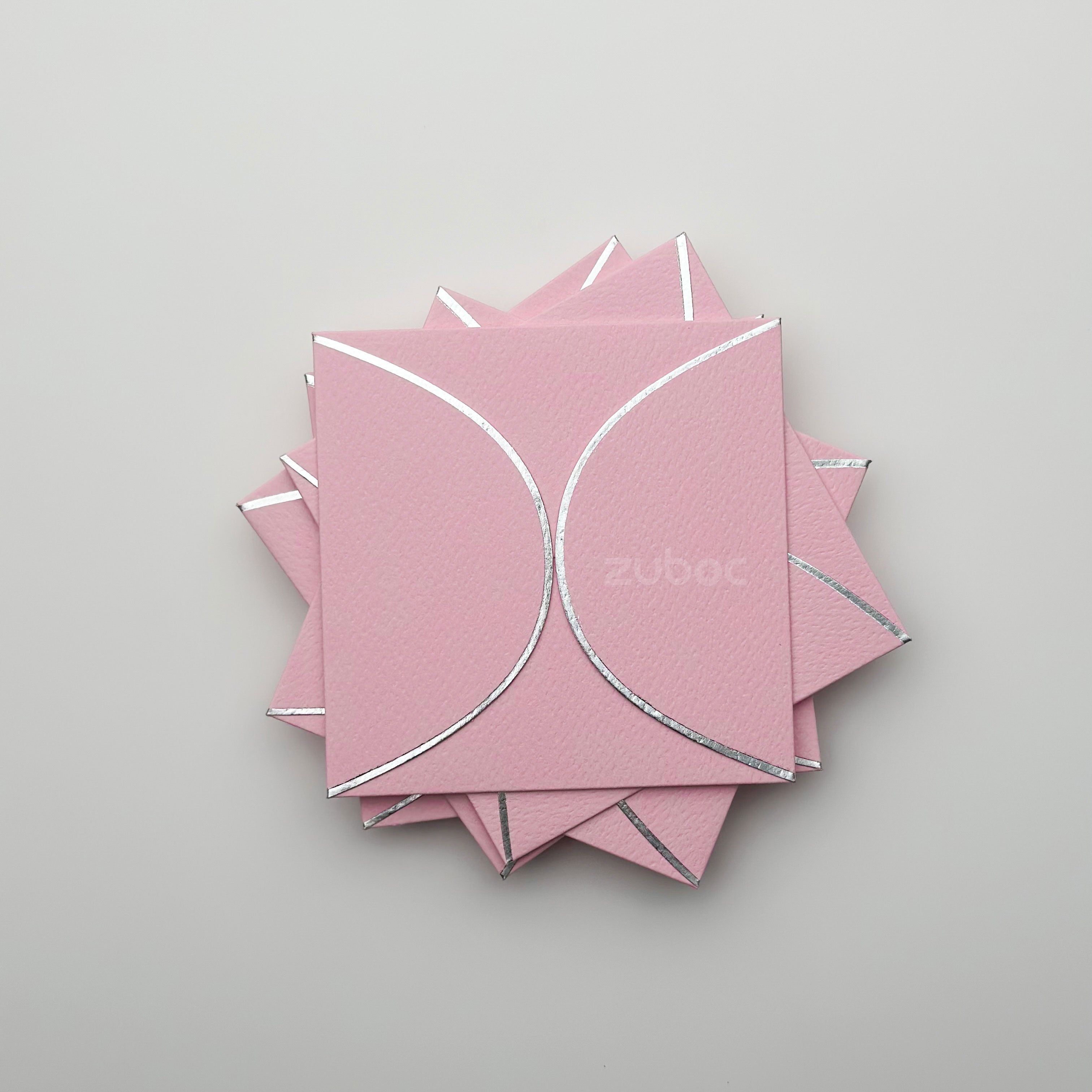 Semi Circle Envelope With Foil (line) ( Set of 5)