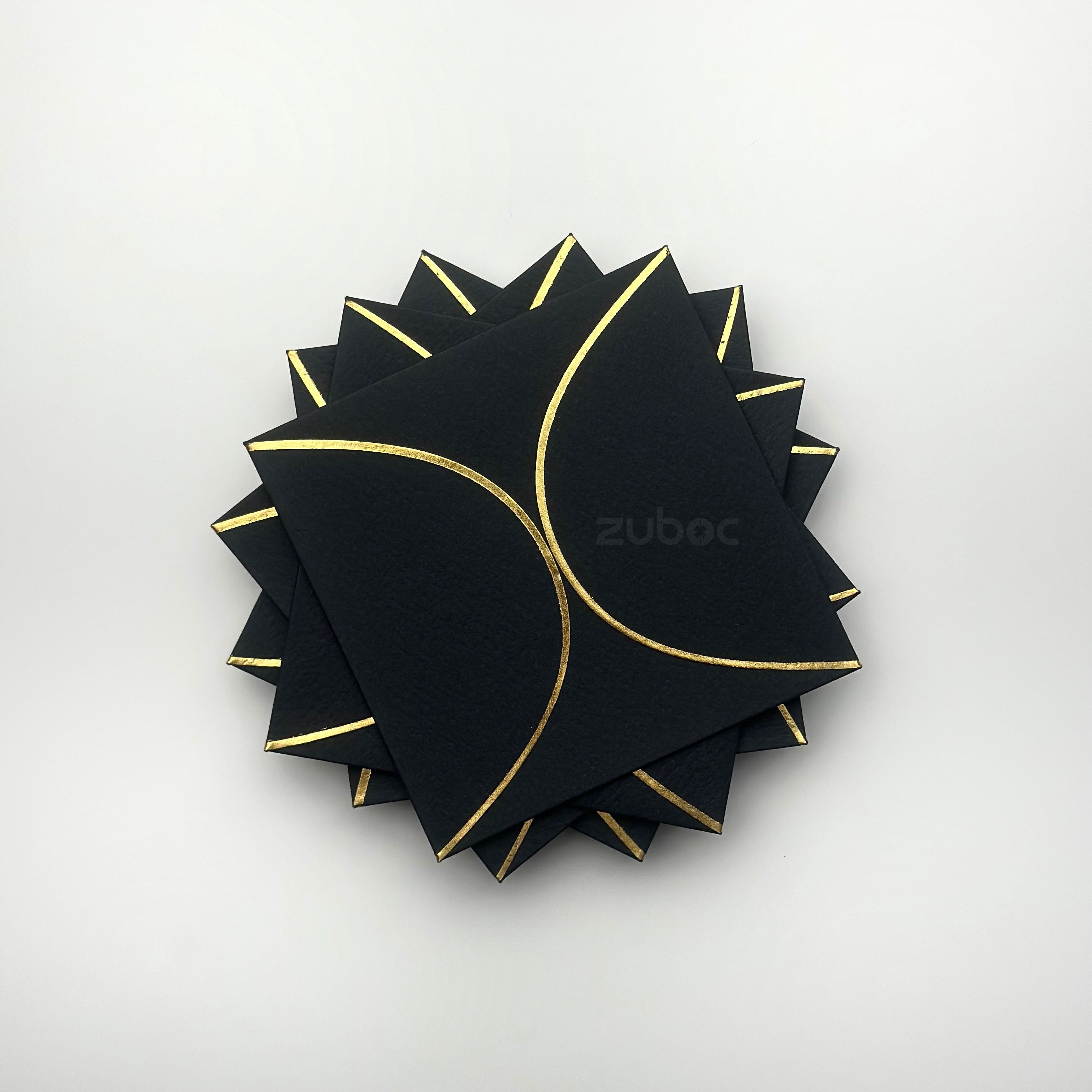Semi Circle Envelope With Foil (line) ( Set of 5)