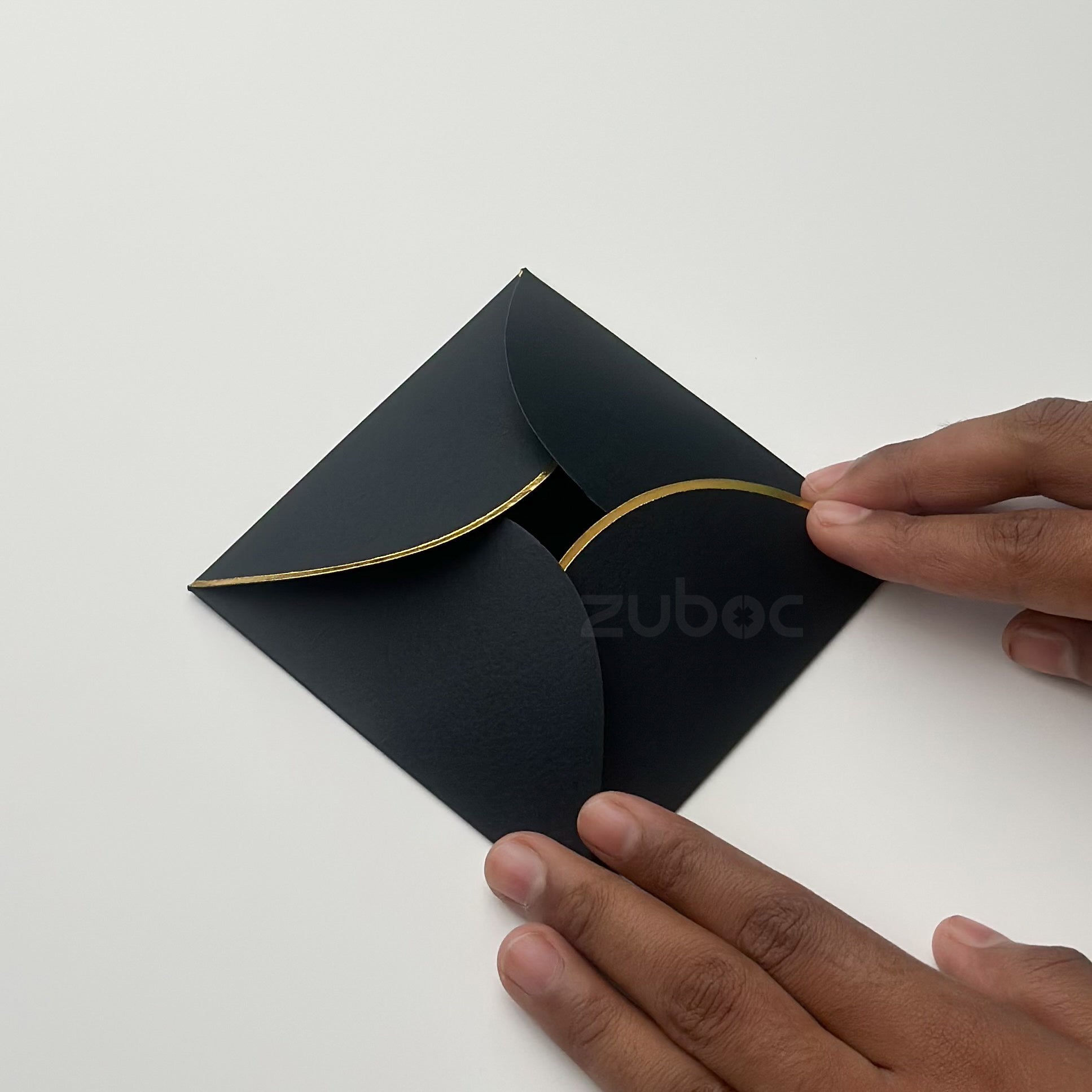 Semi Circle Envelope With Foil (line) ( Set of 5)