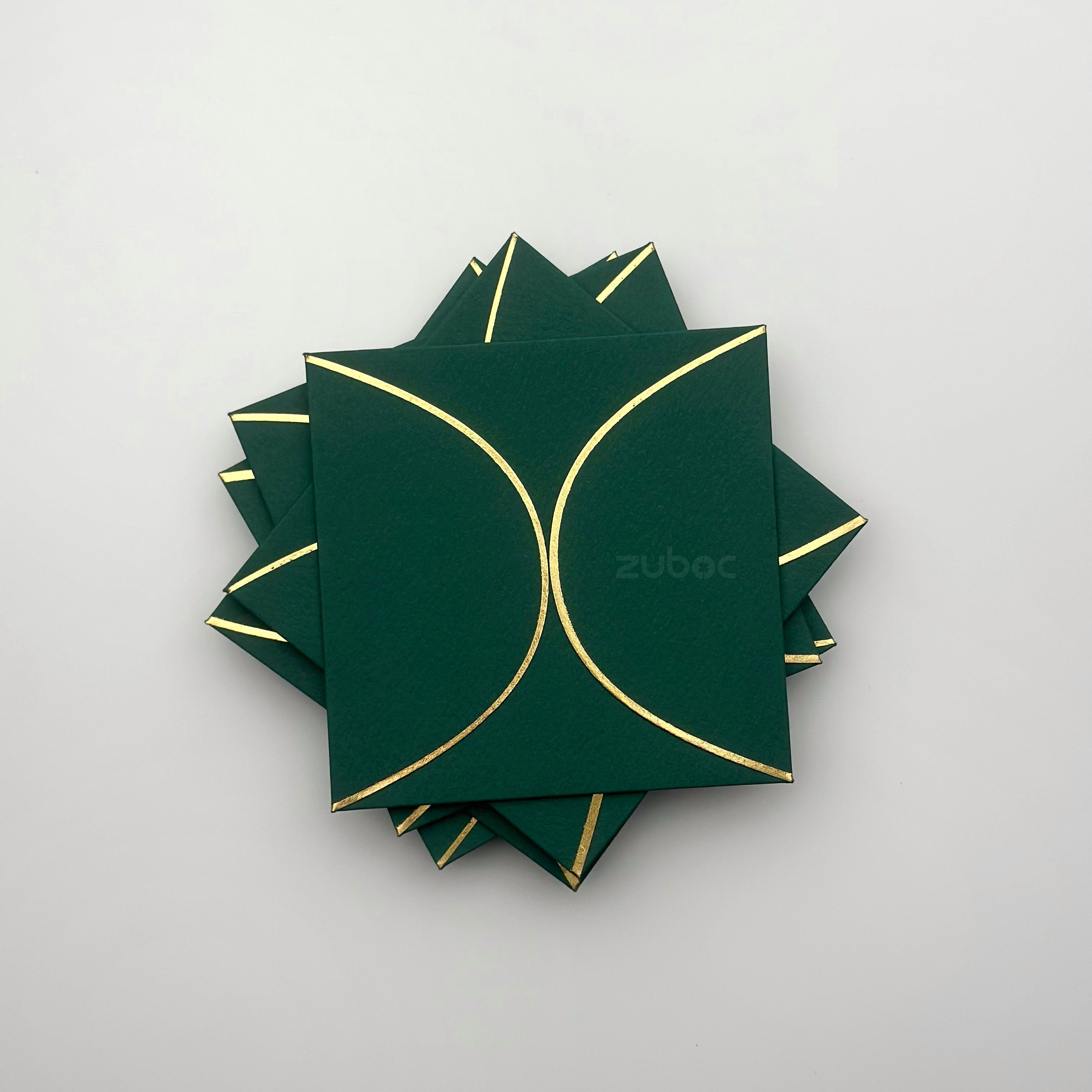 Semi Circle Envelope With Foil (line) ( Set of 5)