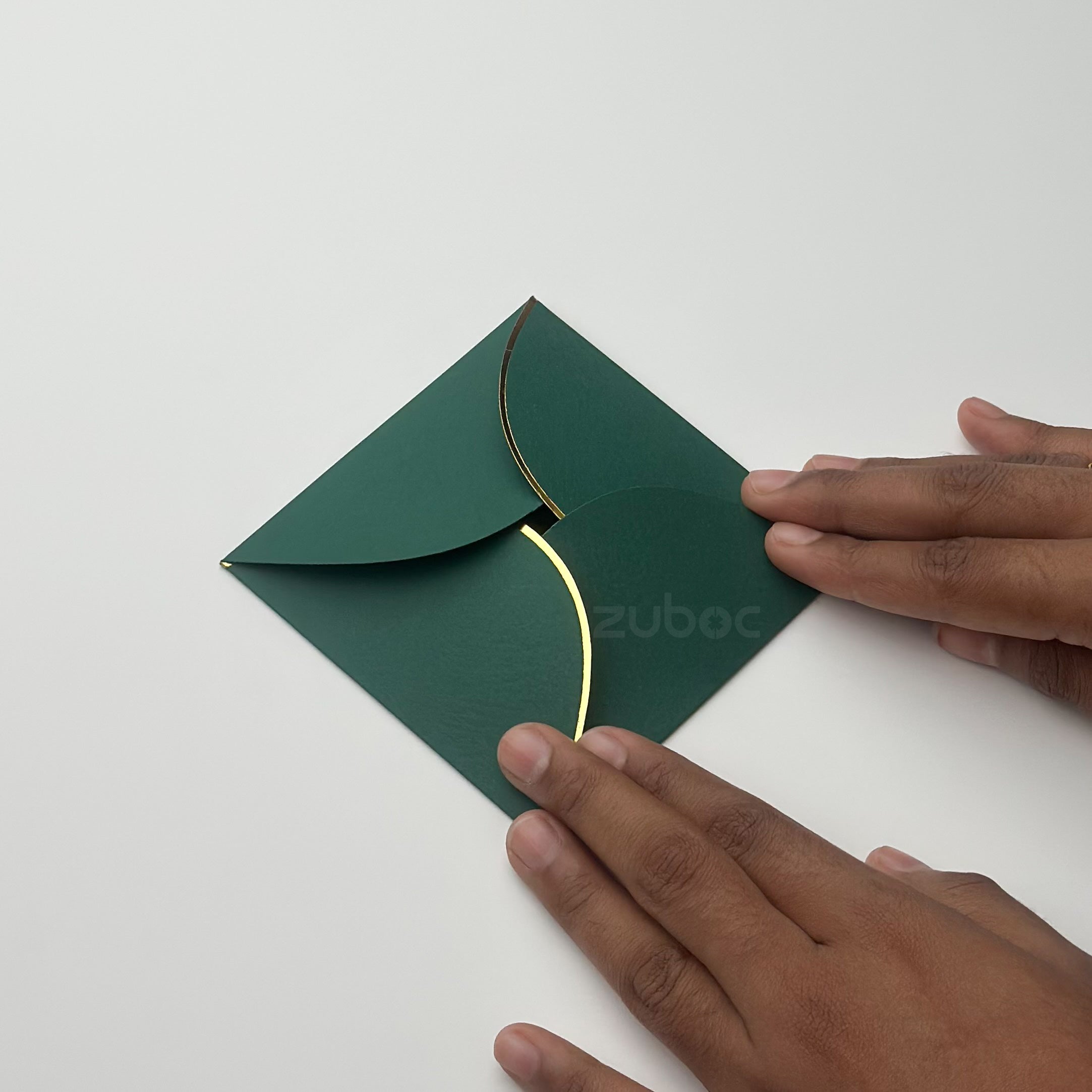 Semi Circle Envelope With Foil (line) ( Set of 5)
