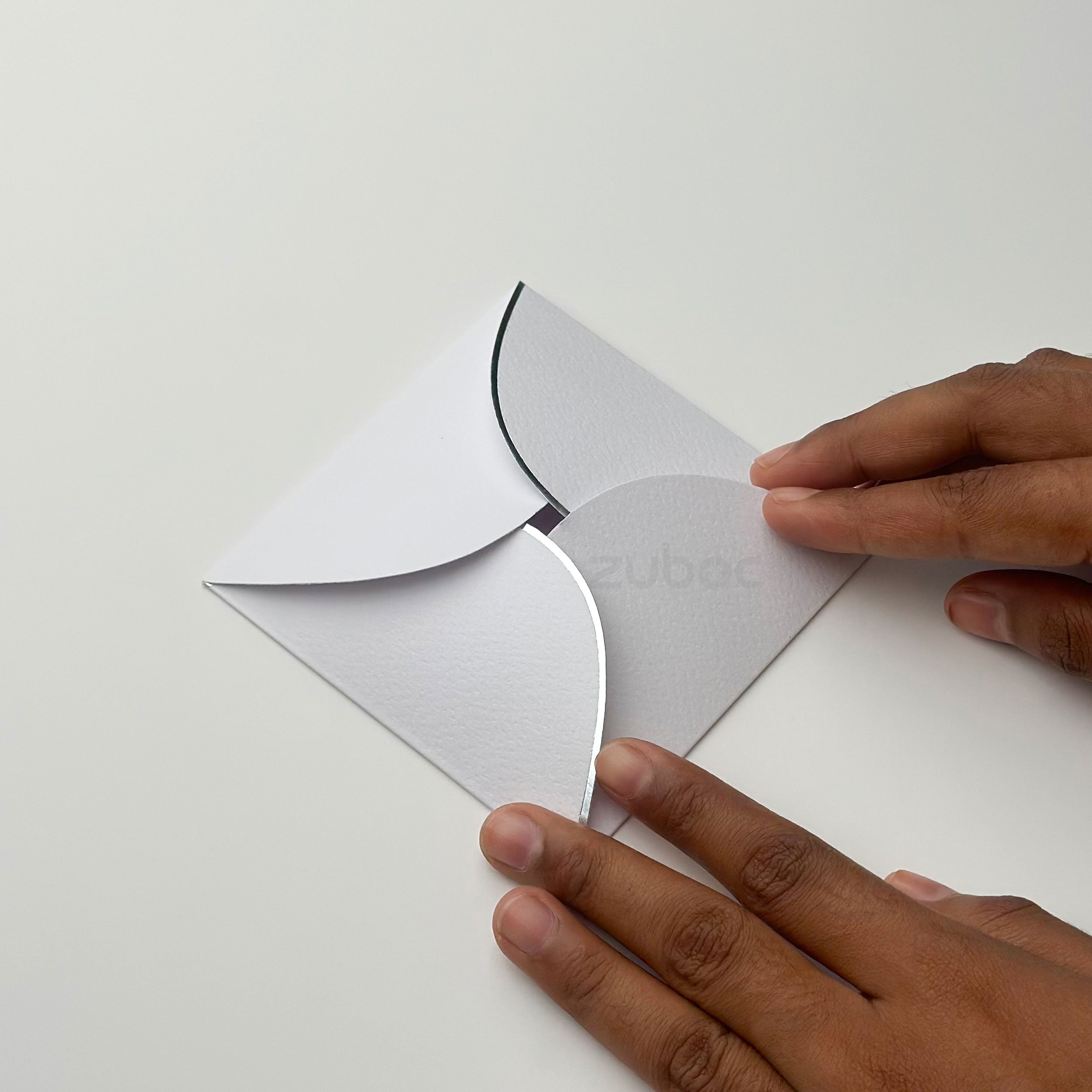 Semi Circle Envelope With Foil (line) ( Set of 5)
