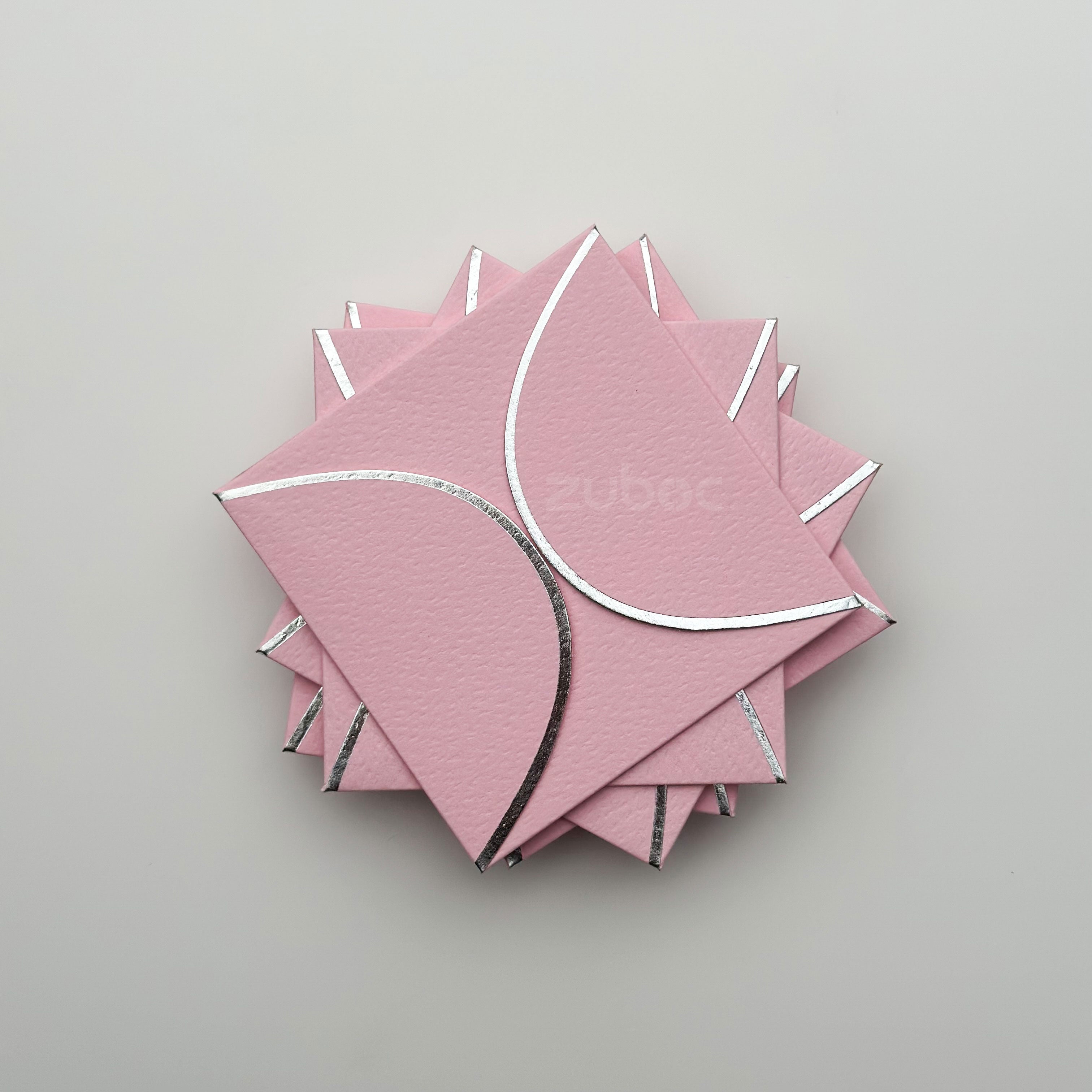 Semi Circle Envelope With Foil (line) ( Set of 5)