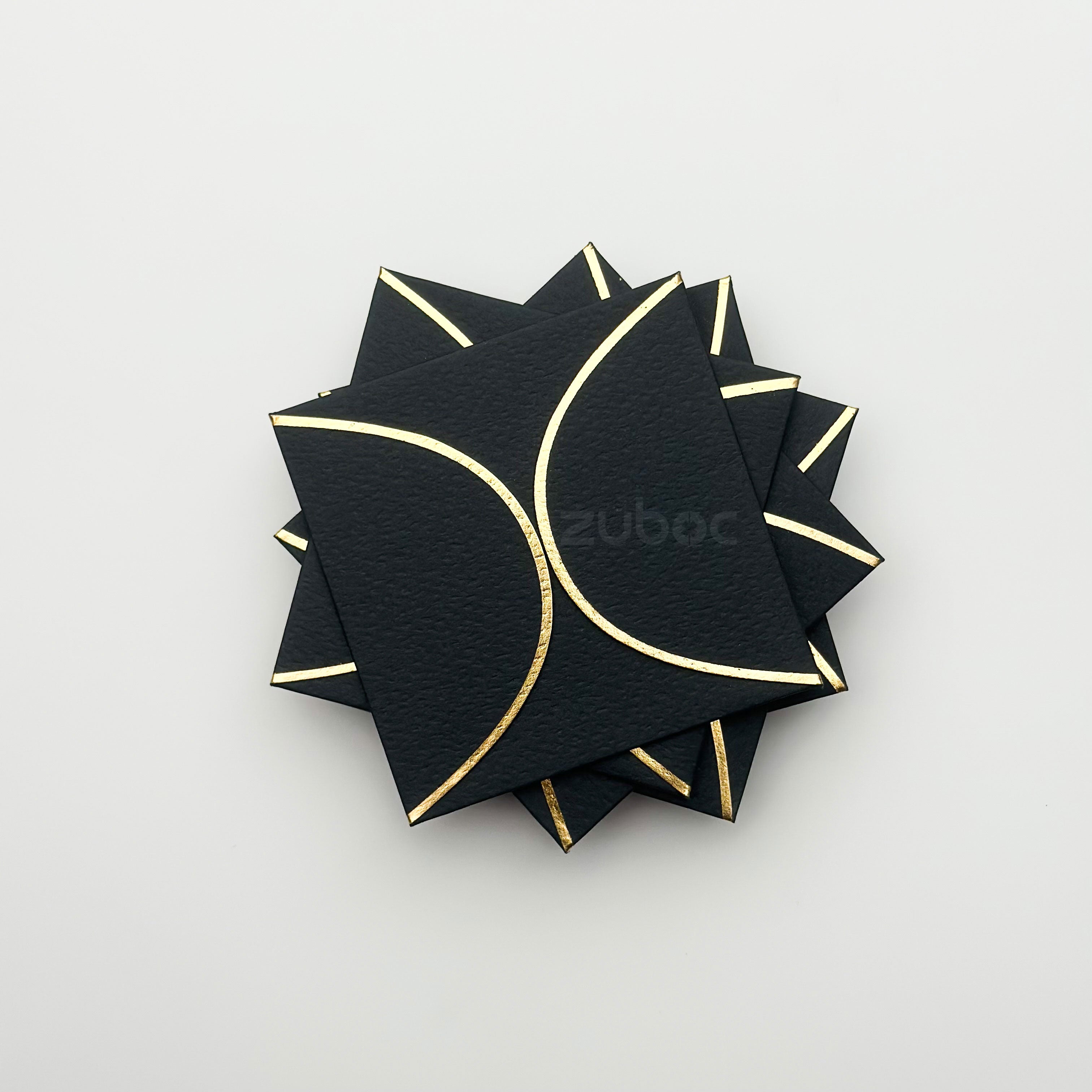 Semi Circle Envelope With Foil (line) ( Set of 5)