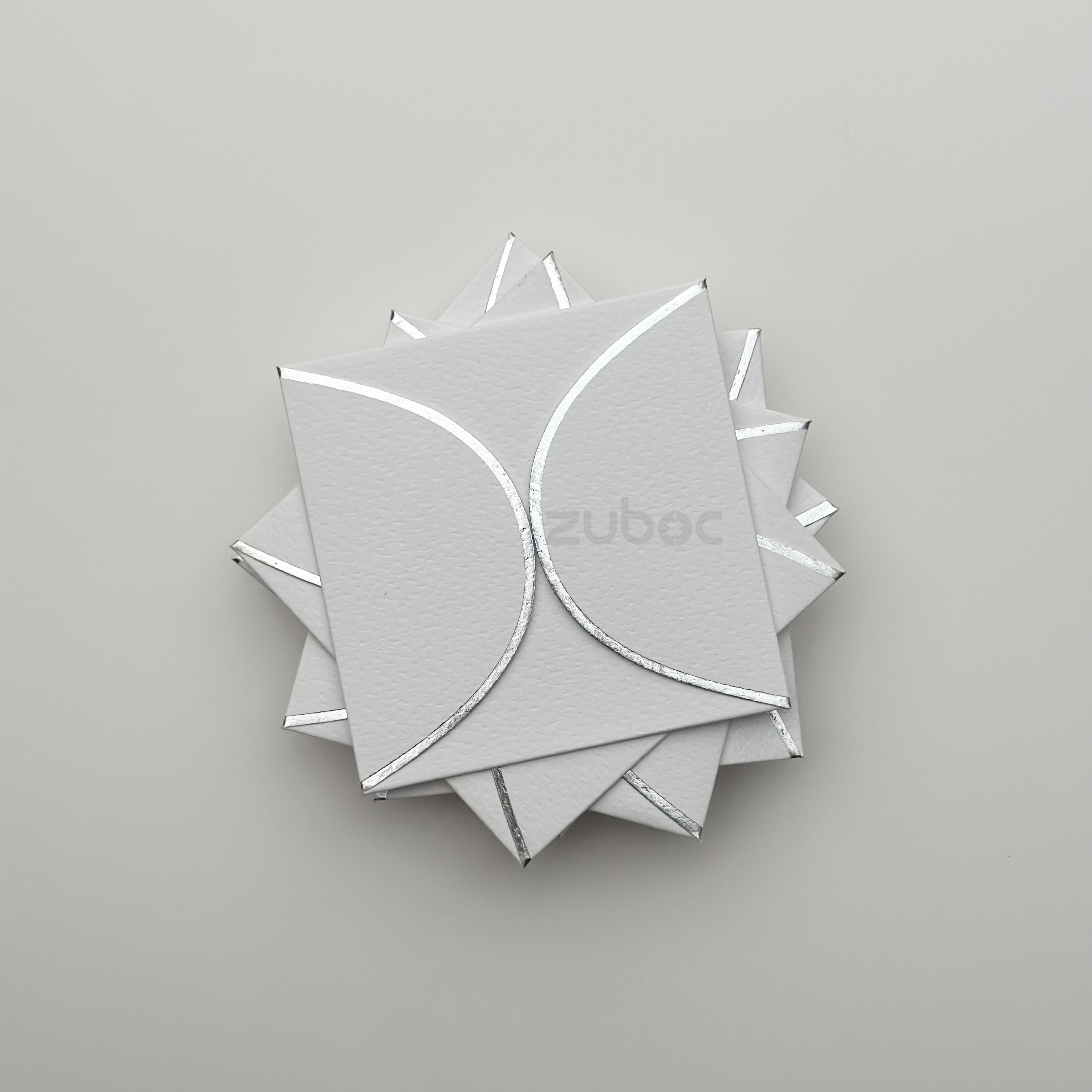 Semi Circle Envelope With Foil (line) ( Set of 5)