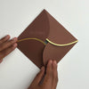 Semi Circle Envelope With Foil (line) ( Set of 5)
