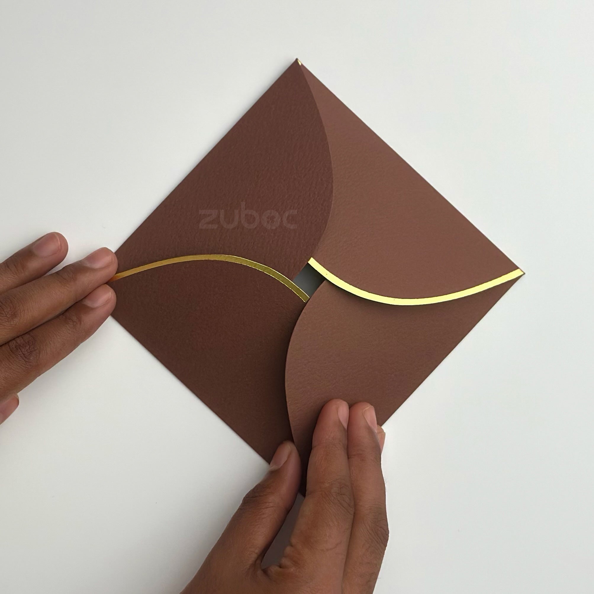 Semi Circle Envelope With Foil (line) ( Set of 5)