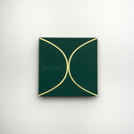 Semi Circle Envelope With Foil (line) ( Set of 5)