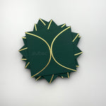 Semi Circle Envelope With Foil (line) ( Set of 5)