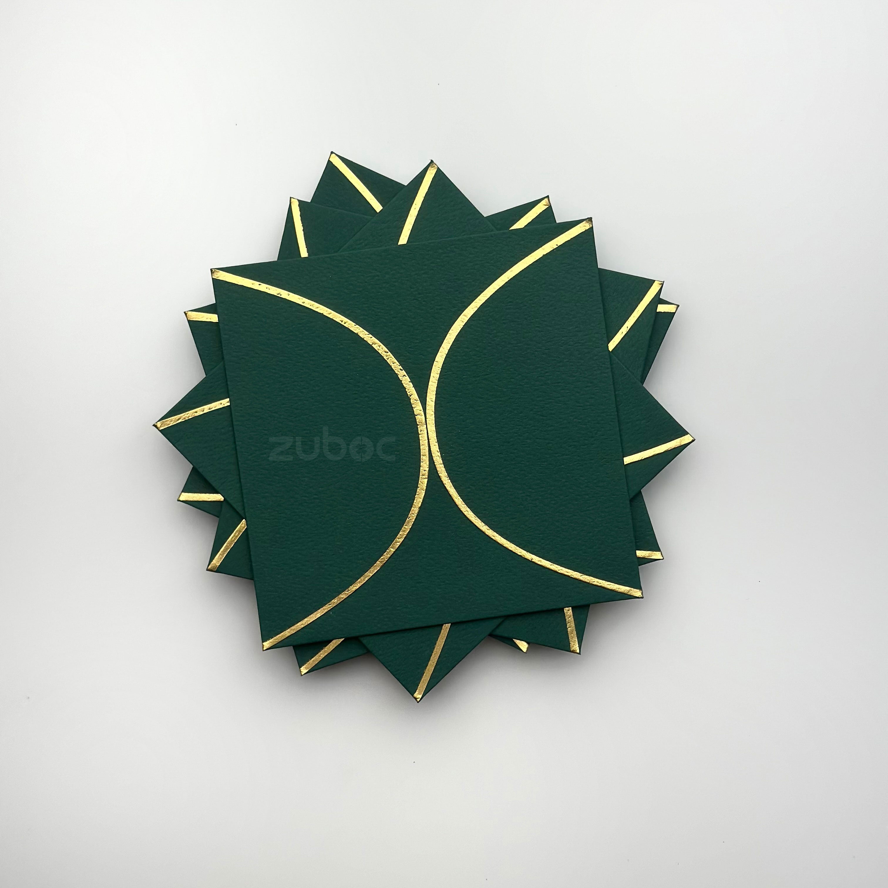 Semi Circle Envelope With Foil (line) ( Set of 5)