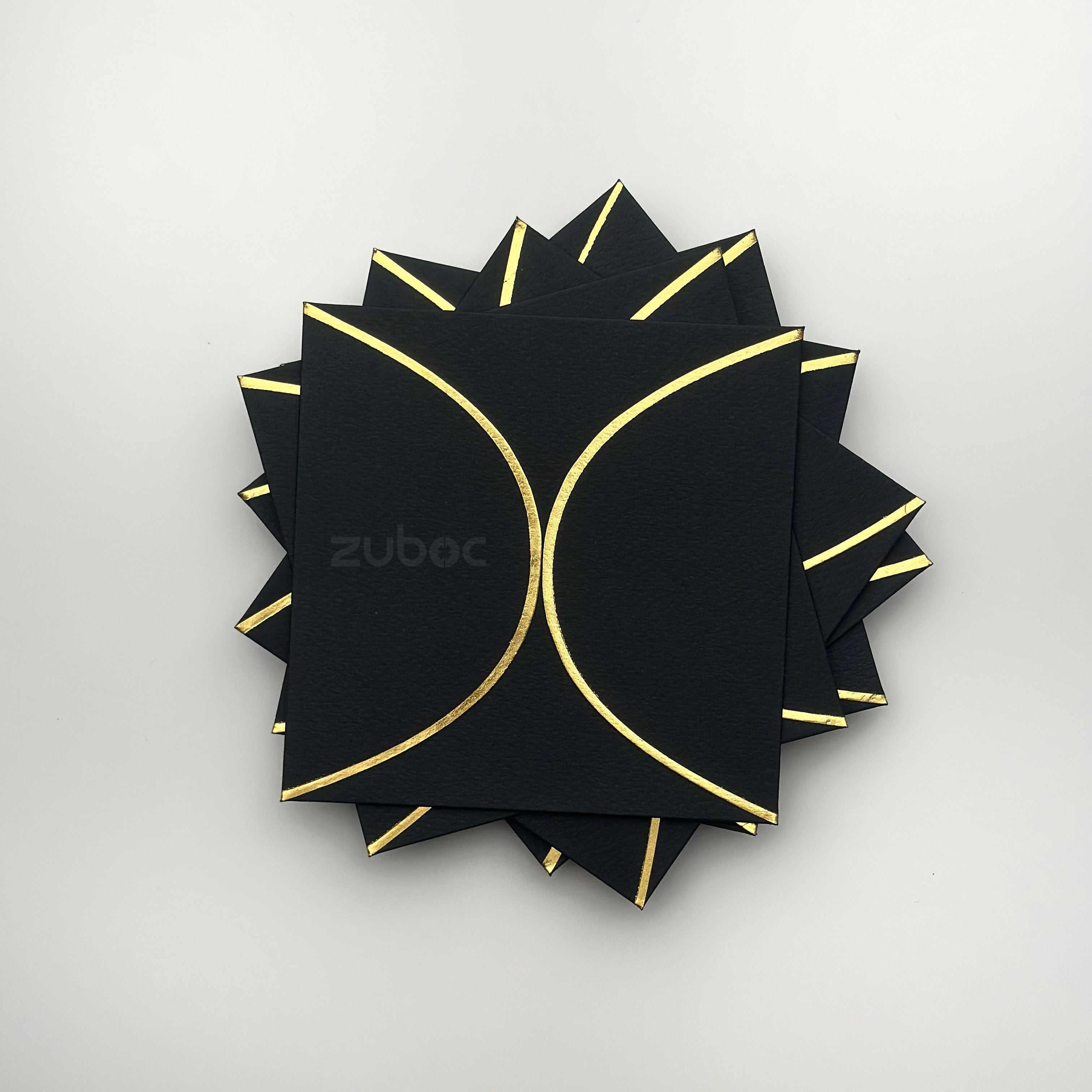 Semi Circle Envelope With Foil (line) ( Set of 5)