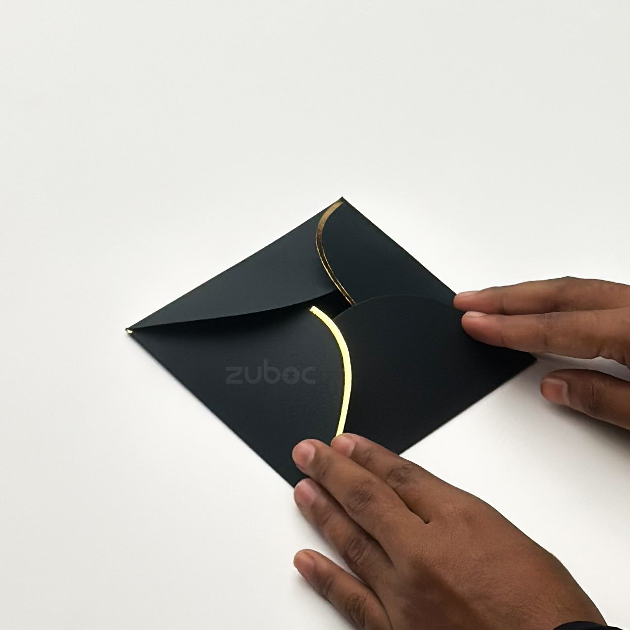 Semi Circle Envelope With Foil (line) ( Set of 5)
