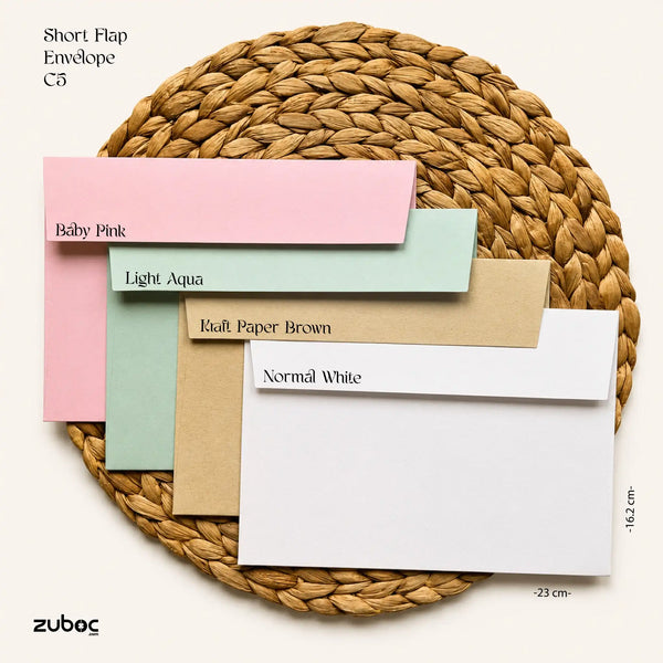 Short Flap Envelope - C5 (Set of 5)