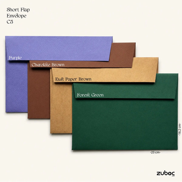 Short Flap Envelope - C5 (Set of 5)