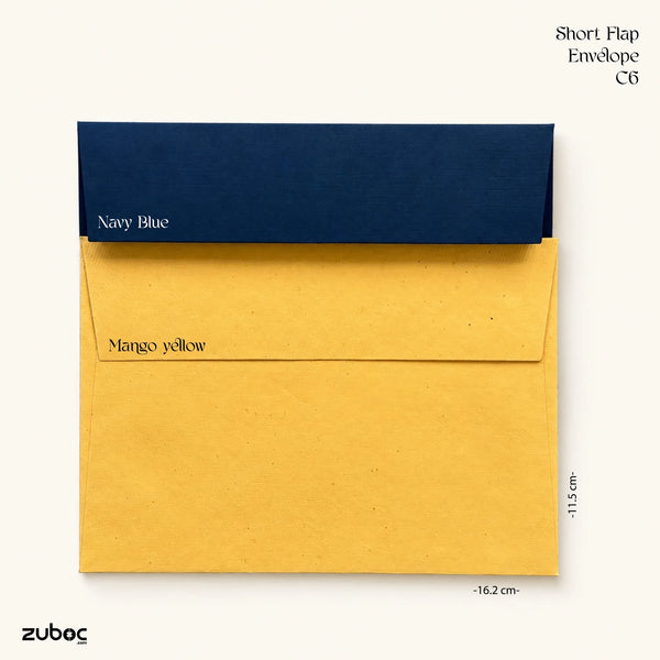 Short Flap Envelope (Set of 5) | C6/A6 | 16.2*11.5 cm