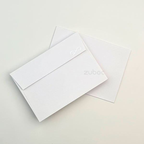 Black short flap envelope C6 for handmade cards