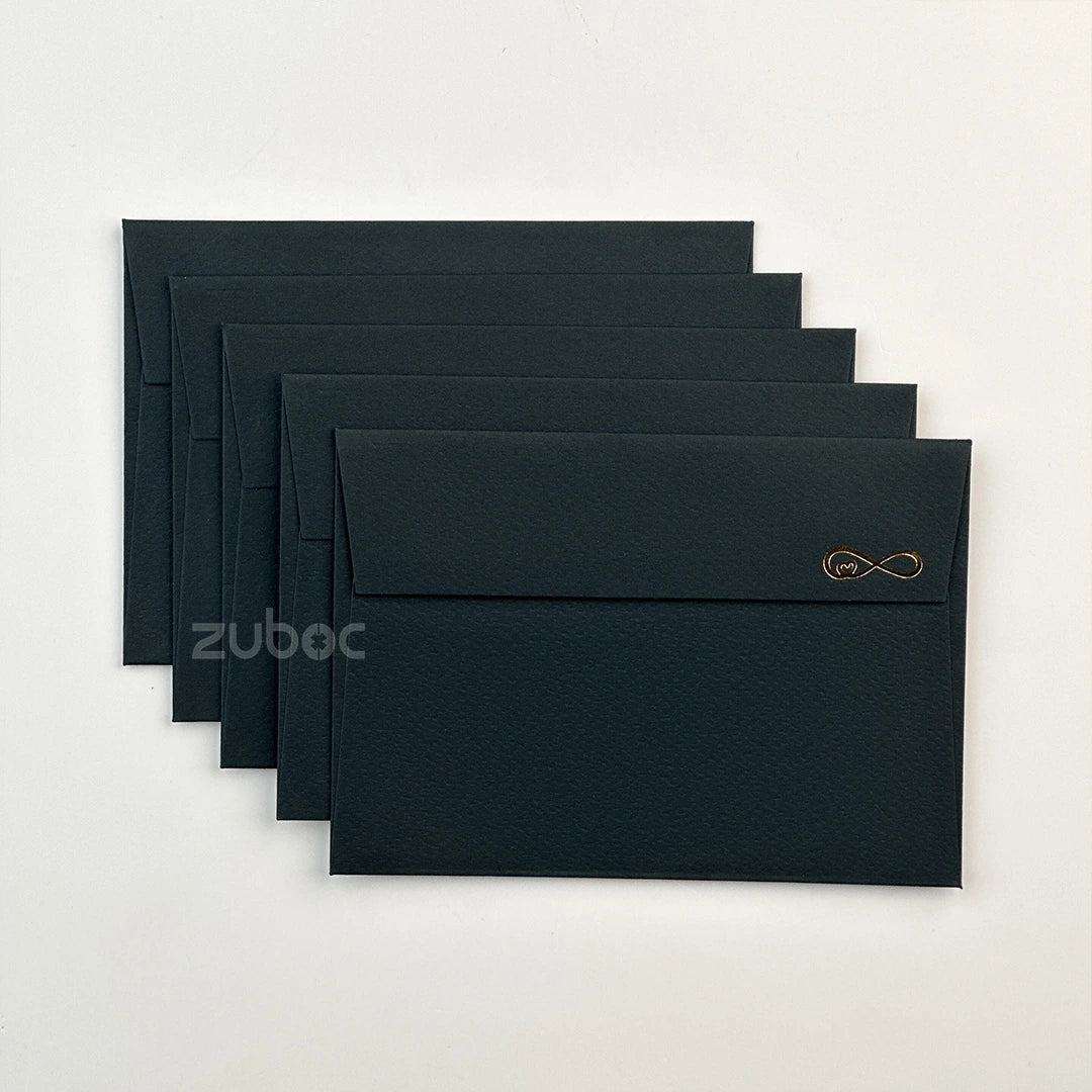 Short Flap Envelope (With Foil) C6 ( Set of 5)