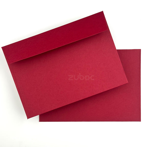 Maroon short flap envelope C5 for DIY projects