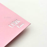 Side Tag Envelope with Foil C6 (With Love) ( Set of 5)