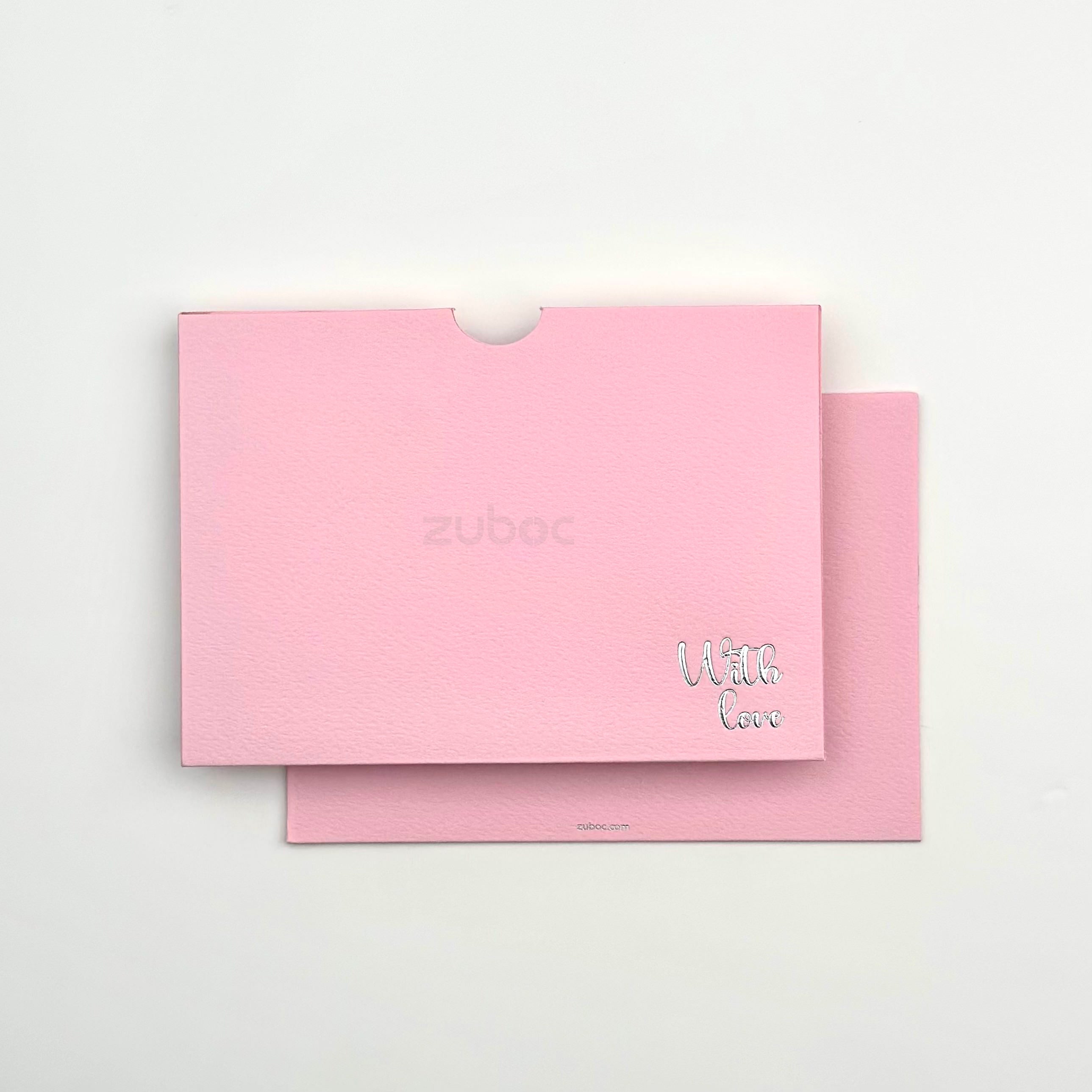 Side Tag Envelope with Foil C6 (With Love) ( Set of 5)