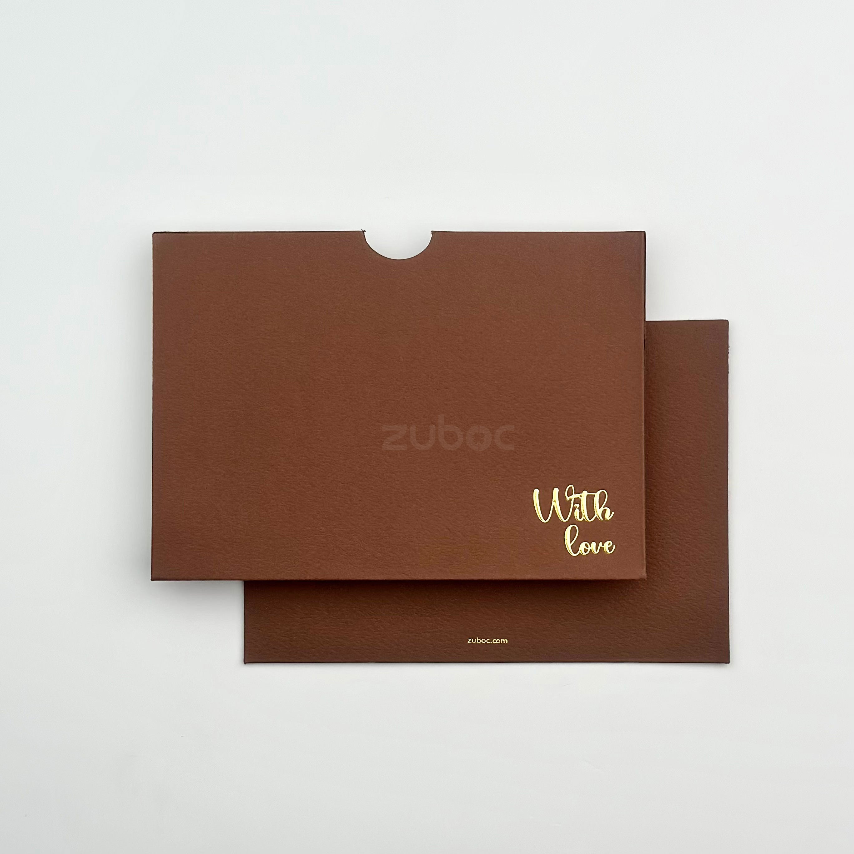 Side Tag Envelope with Foil C6 (With Love) ( Set of 5)