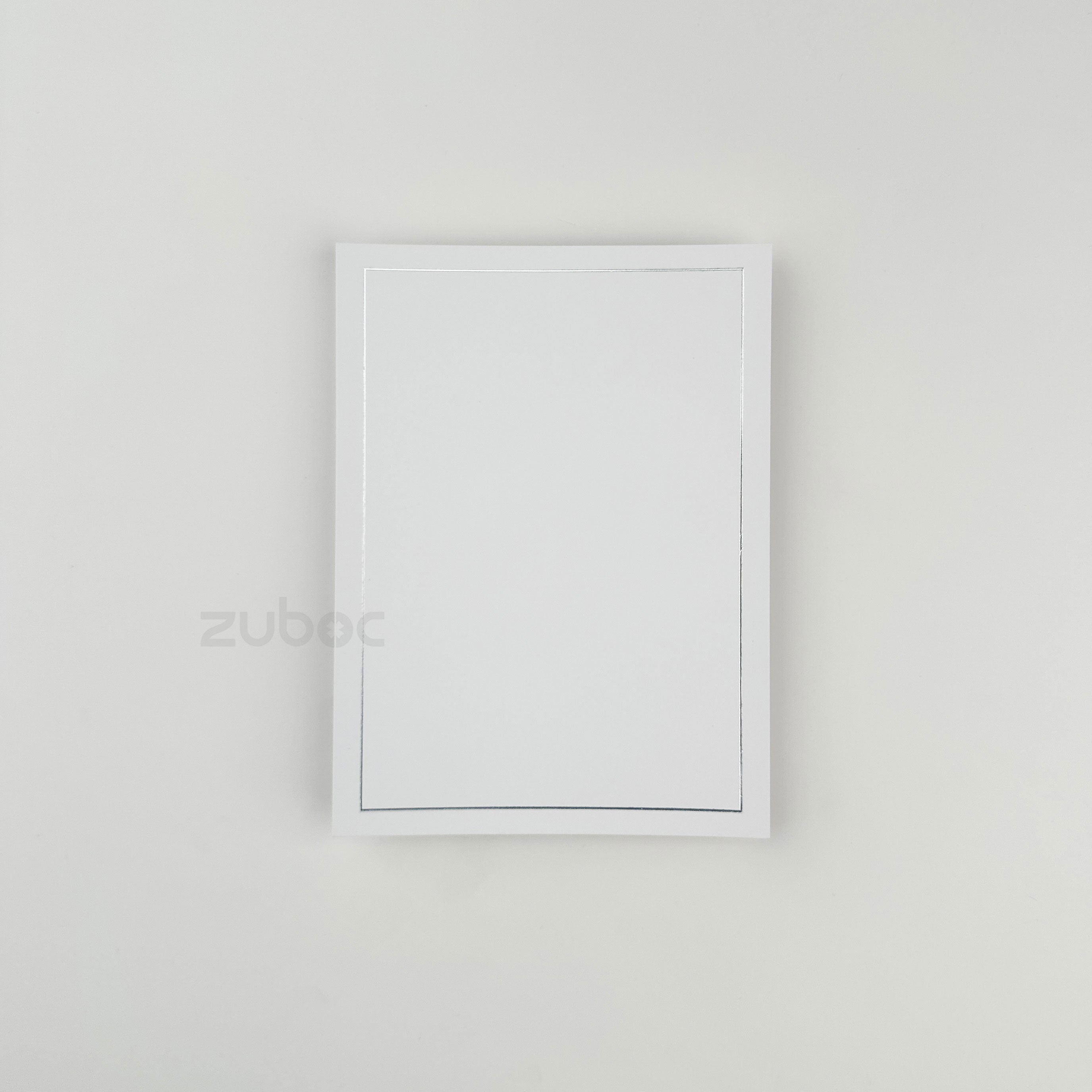 Silver Foiled Border Insert (set of 5)