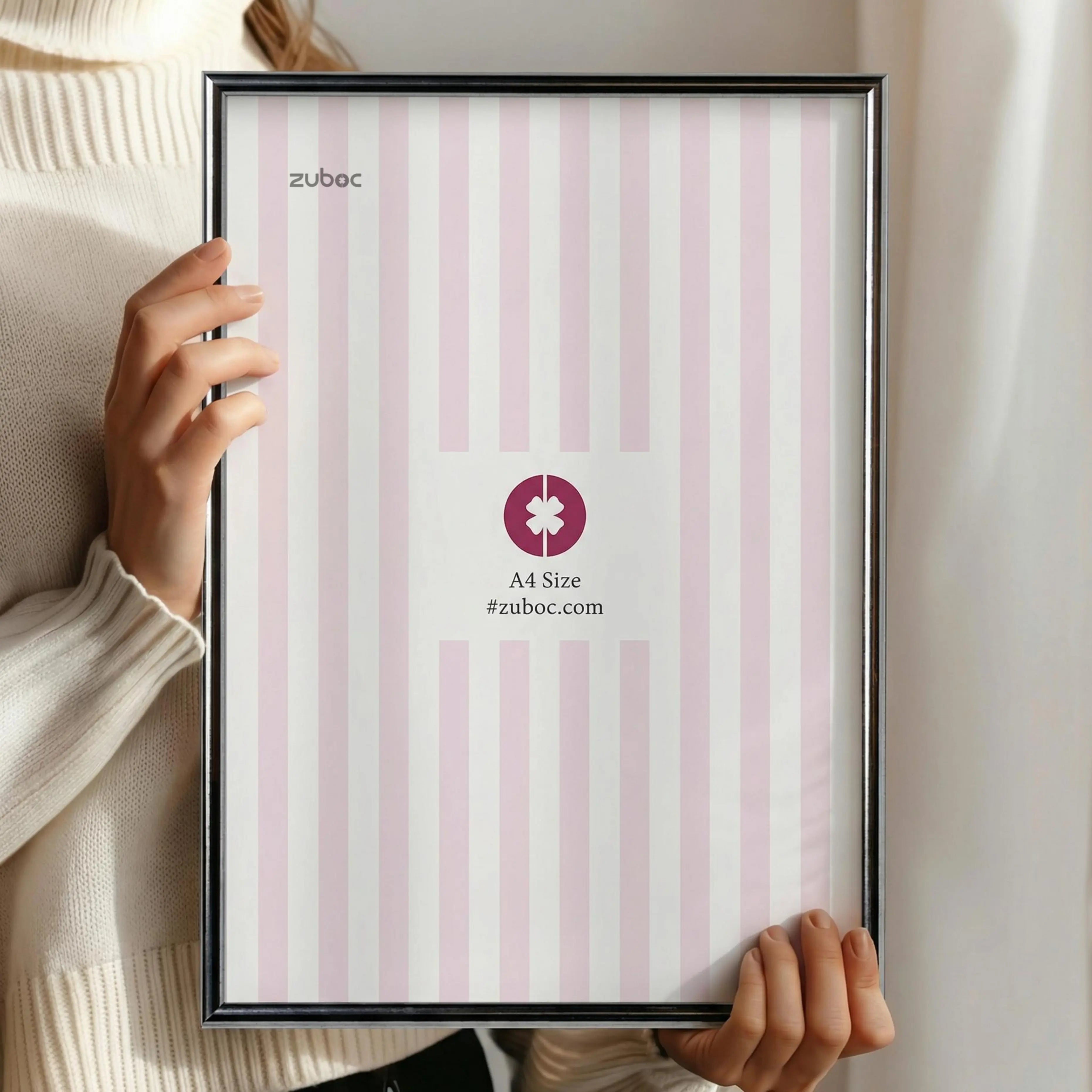 Silver Metallic Photo Frame (A4)