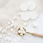 Snow White Sealing Wax Beads 30g