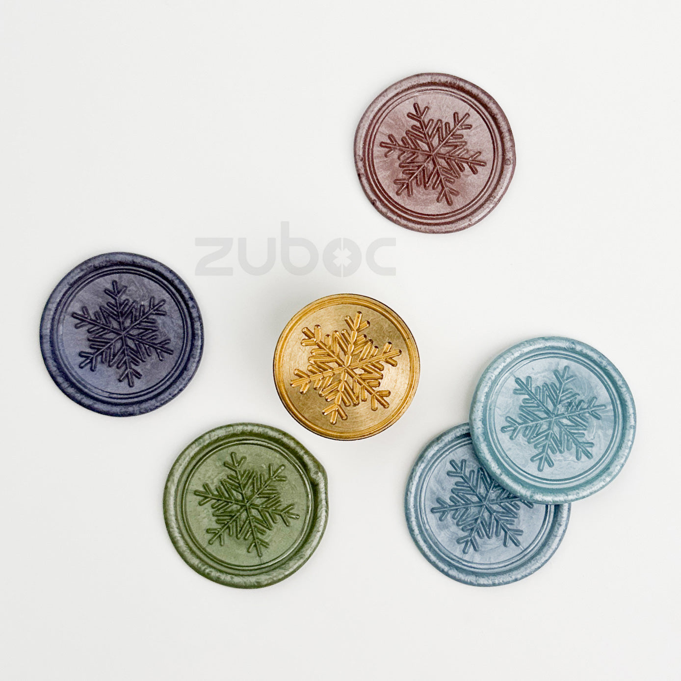 Snow Wax Stamp with Wooden Handle