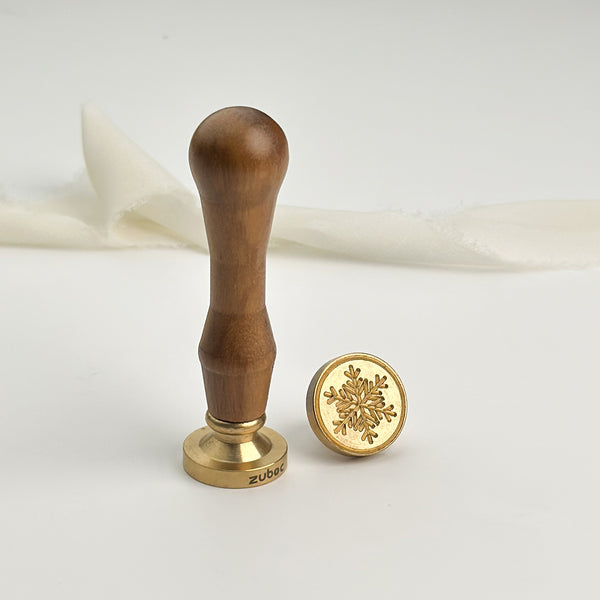 Snow Wax Stamp with Wooden Handle