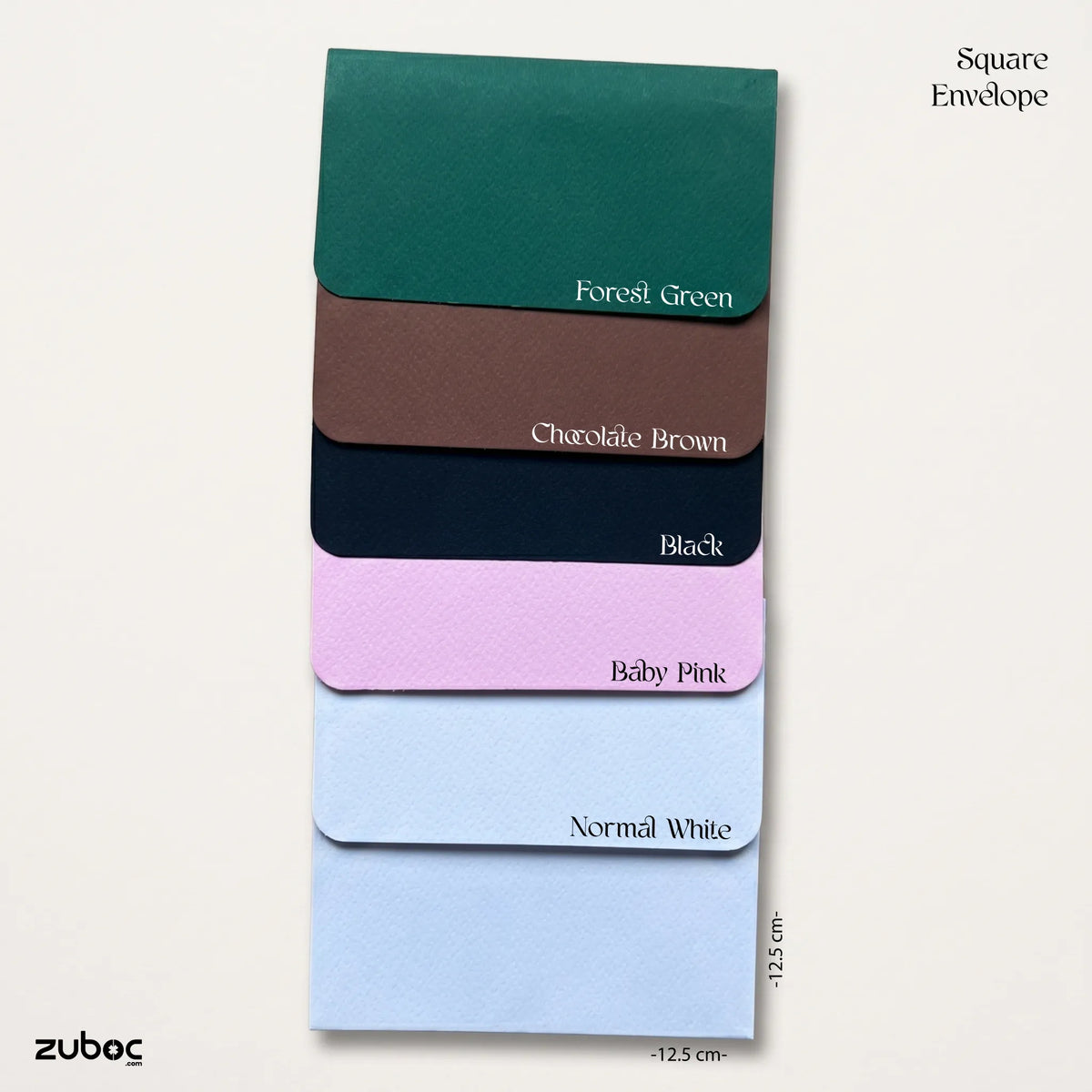 Square envelope with foil (Set of 5) 12.5*12.5 cm