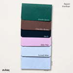 Square envelope with foil (Set of 5) 12.5*12.5 cm