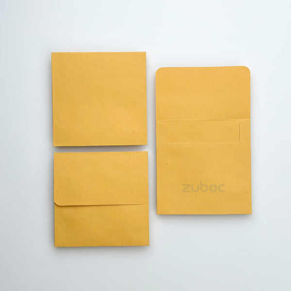 Navy blue square envelope for art projects