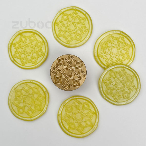 Star Wax Stamp with Wooden Handle