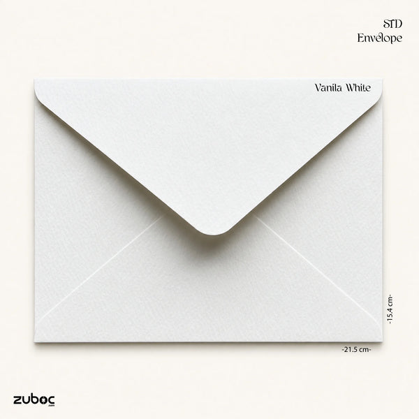 STD Vanilla White Envelope - 300gsm (Set of 5)