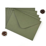 Olive Green Invitation Envelope 320gsm (Set of 5)
