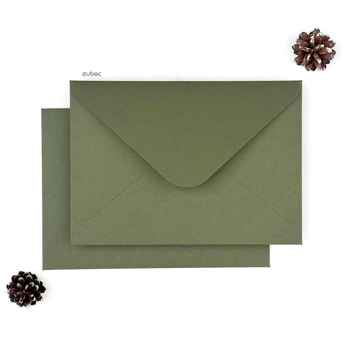 Olive Green Invitation Envelope 320gsm (Set of 5)