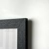 Textured Pitch Black Photo Frame (A5)