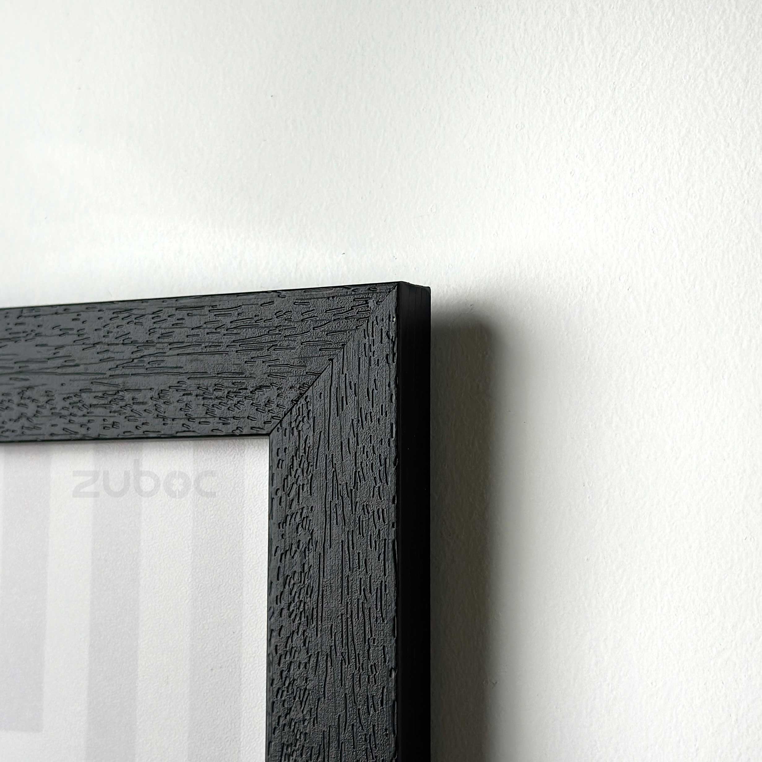 Textured Pitch Black Photo Frame (A5)