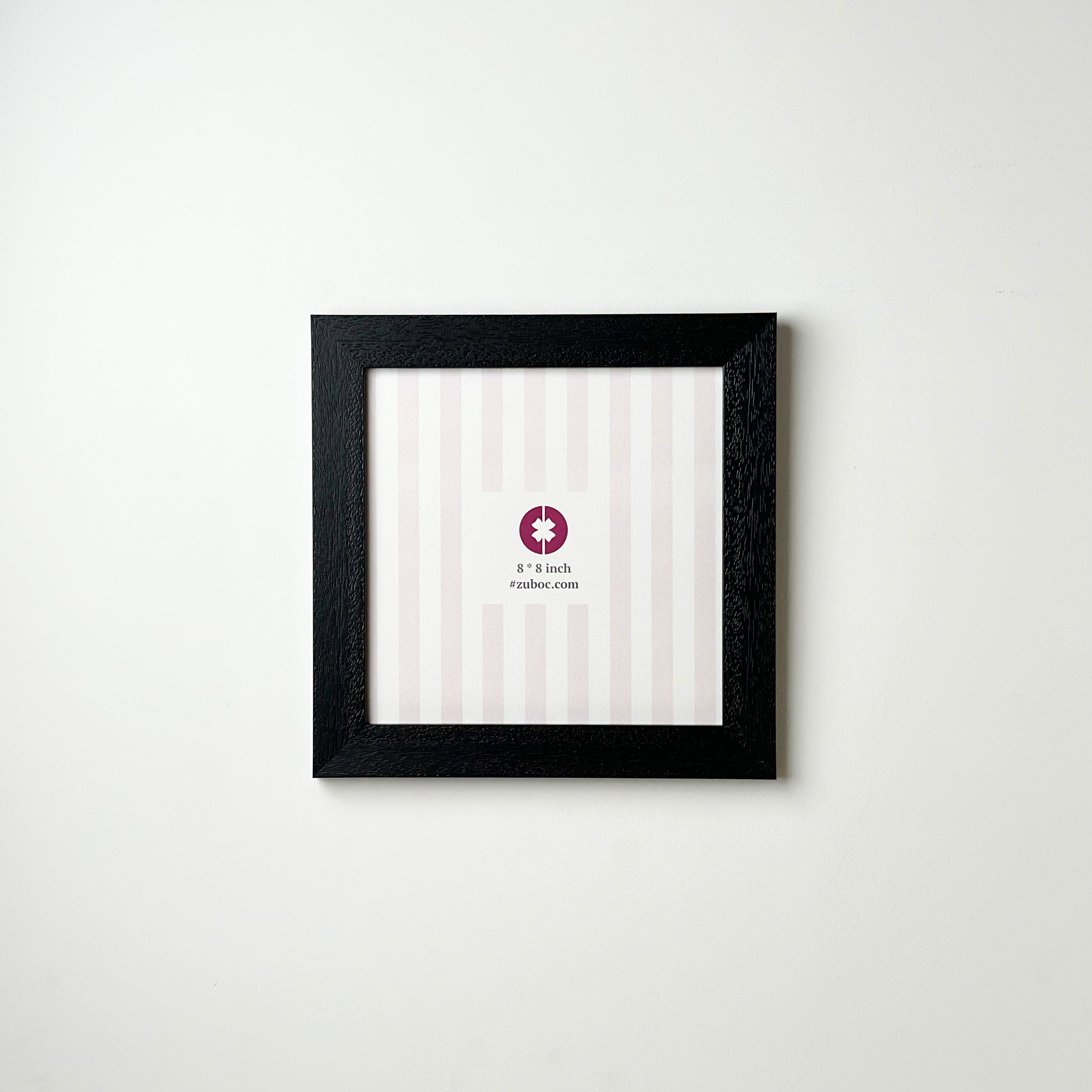 1” Textured Pitch Black Photo Frame (8x8”)