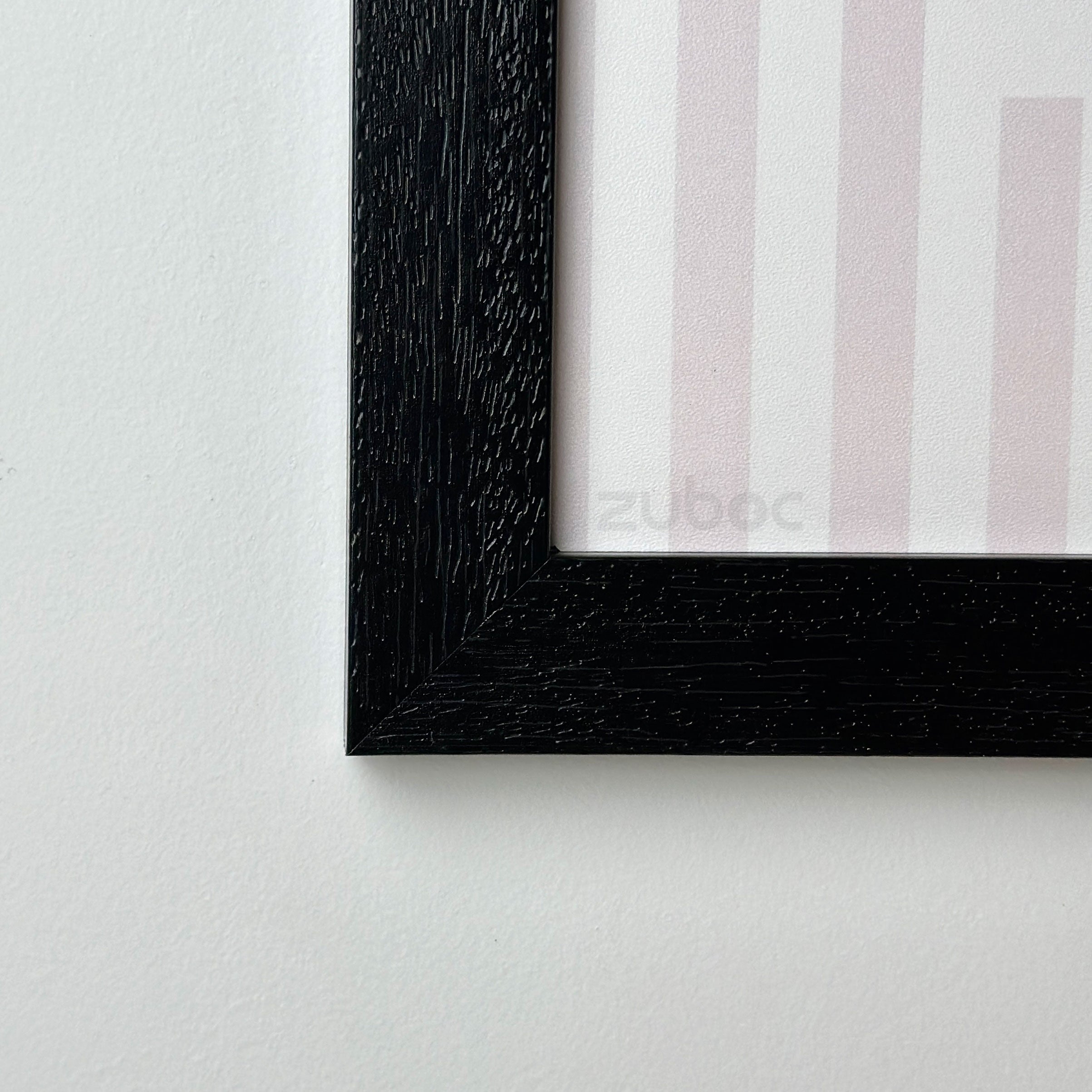 1” Textured Pitch Black Photo Frame (8x8”)