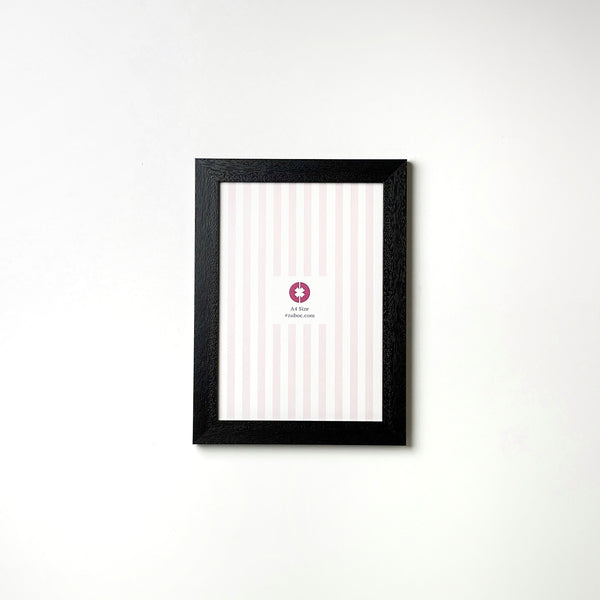 Textured Pitch Black Photo Frame (1”, A4)