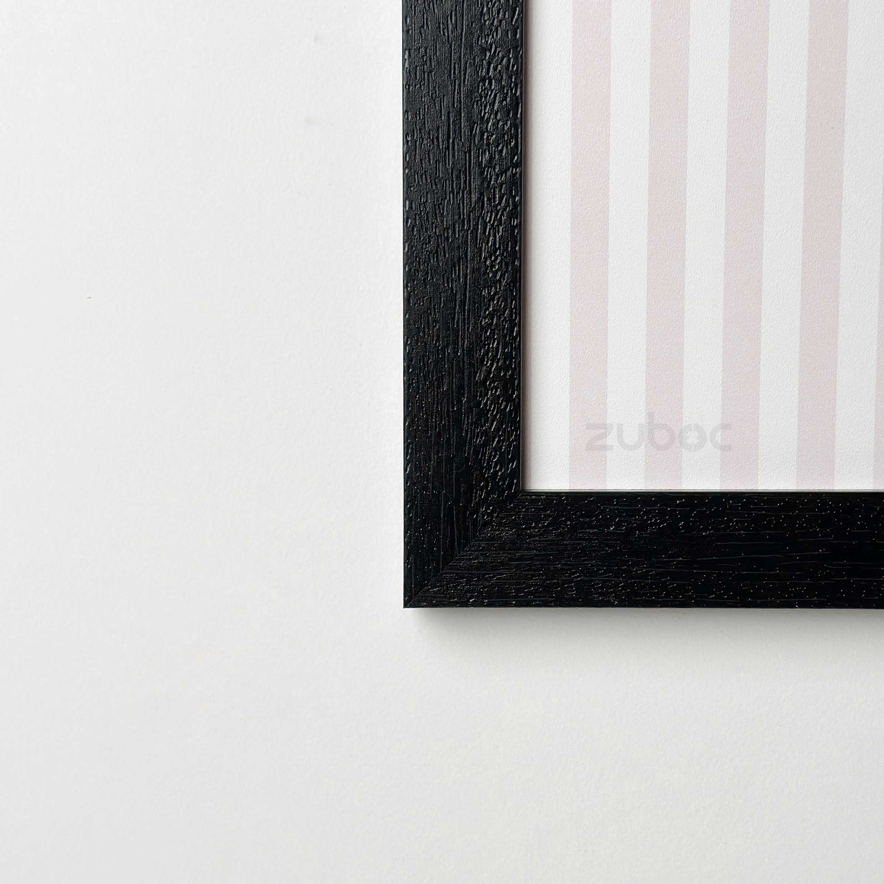 1” Textured Pitch Black Photo Frame (A4)