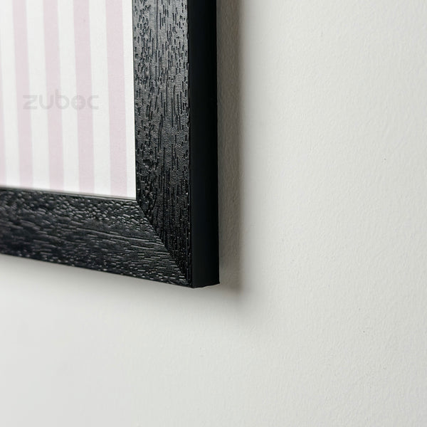 Textured Pitch Black Photo Frame (1”, A4)