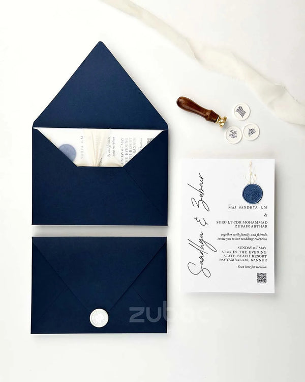 Customized The Moonlight Wedding Invitation Suite (Set of 50)