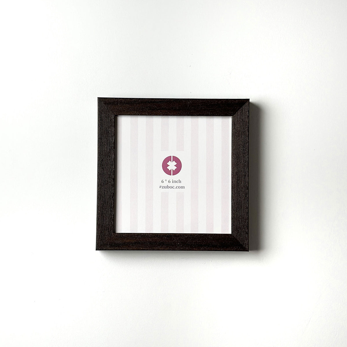 Thick Dark Brown Photo Frame (6x6”)