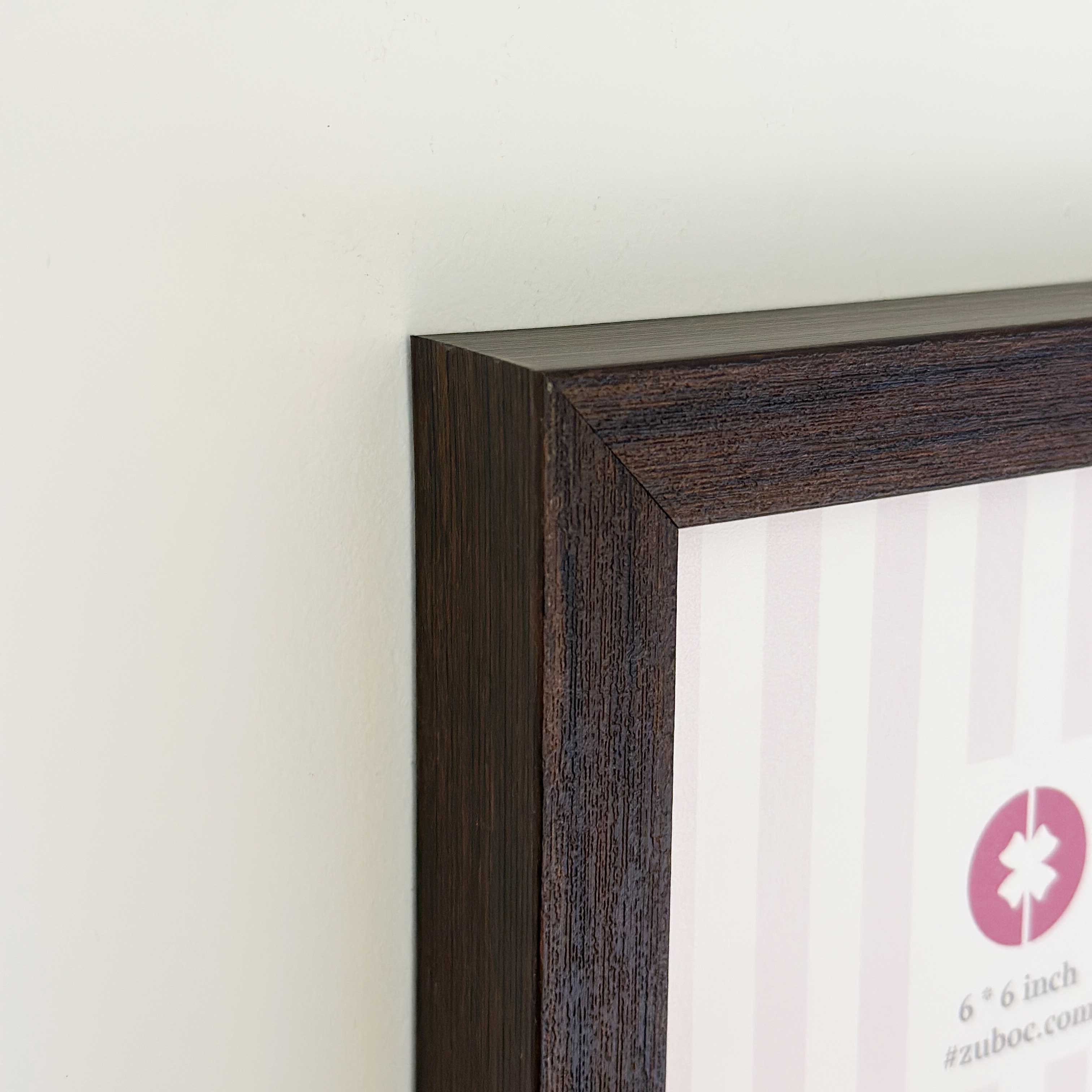 Thick Dark Brown Photo Frame (6x6”)