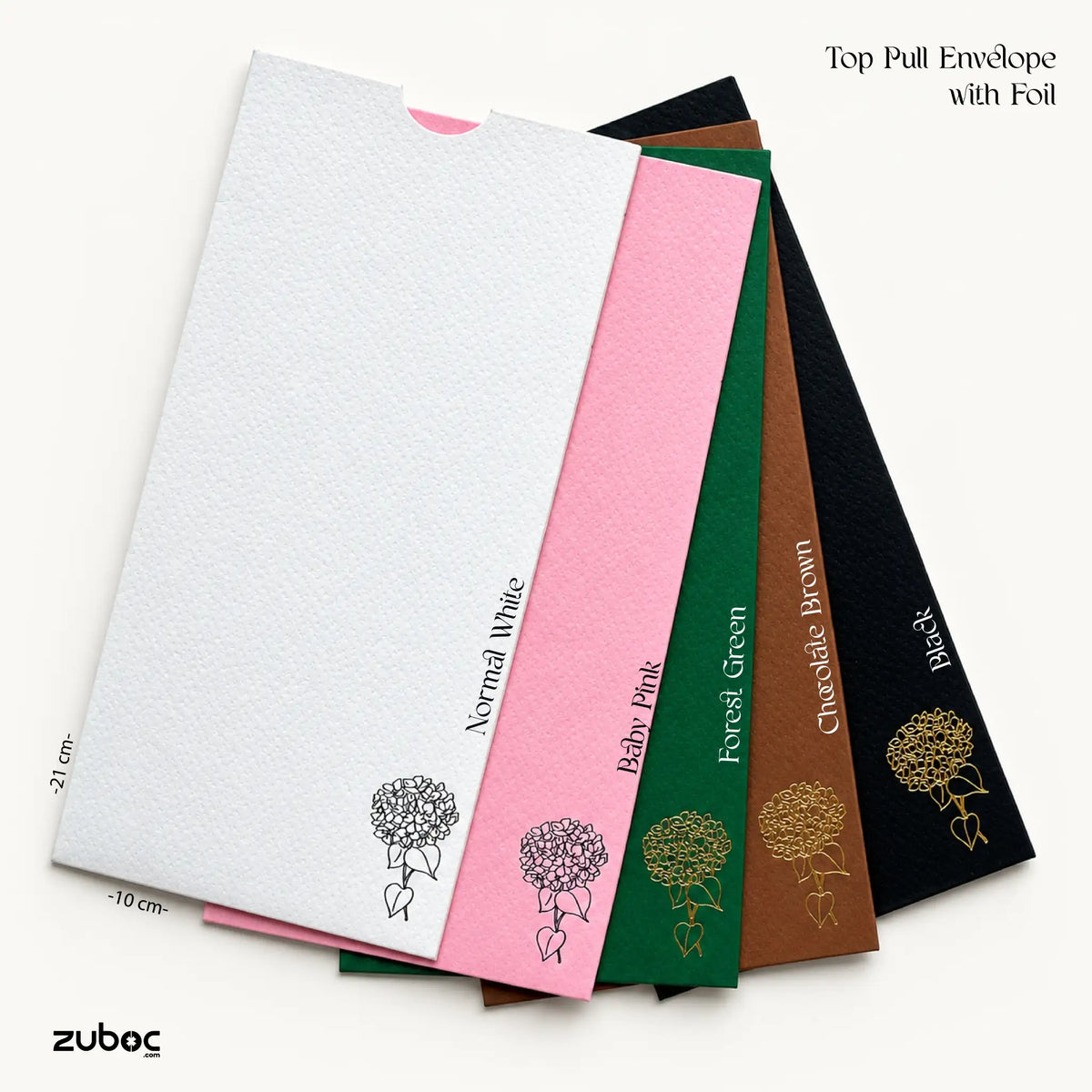 Top Pull Envelope With Foil (Set of 5)